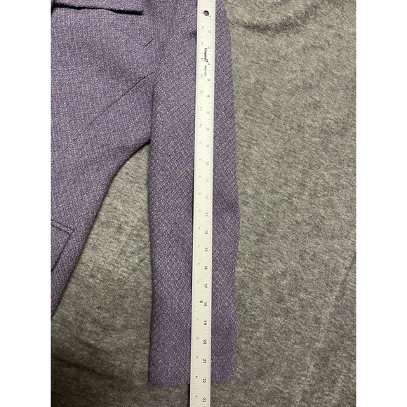 Hillard & Hanson Coat Women’s 4 Purple Tweed Wool Preppy Classic Workcore - Picture 11 of 11